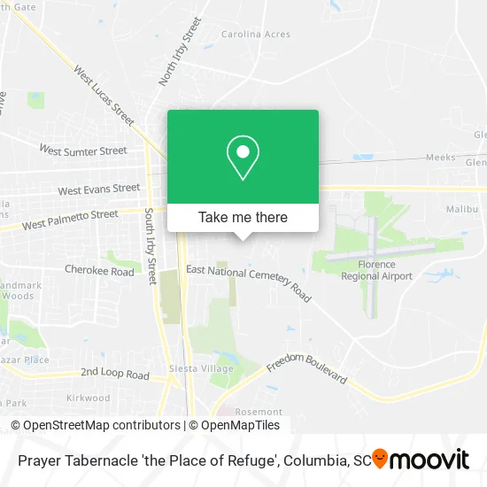 Prayer Tabernacle 'the Place of Refuge' map