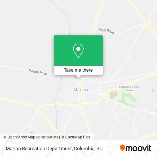 Marion Recreation Department map