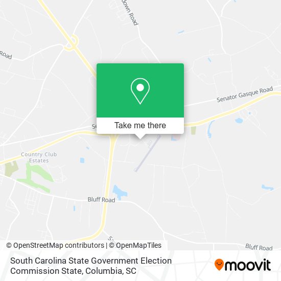 South Carolina State Government Election Commission State map