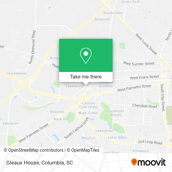 Gleaux House map