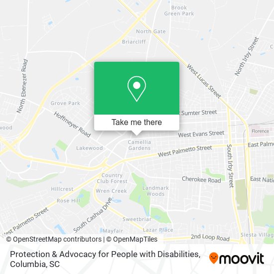 Protection & Advocacy for People with Disabilities map