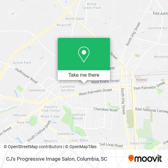 CJ's Progressive Image Salon map