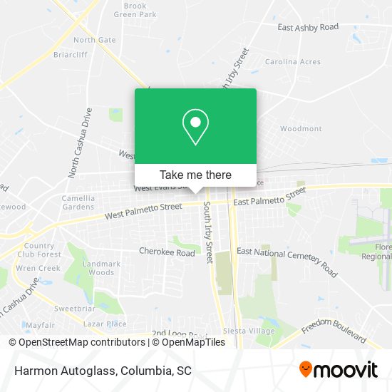 Mapa de Harmon Autoglass