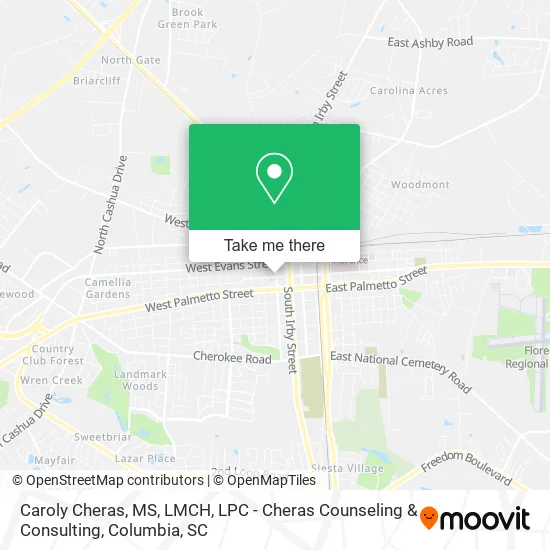 Caroly Cheras, MS, LMCH, LPC - Cheras Counseling & Consulting map