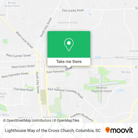 Lighthouse Way of the Cross Church map