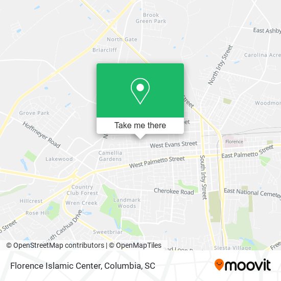 Mapa de Florence Islamic Center