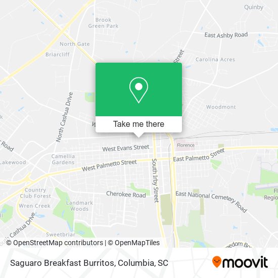 Mapa de Saguaro Breakfast Burritos