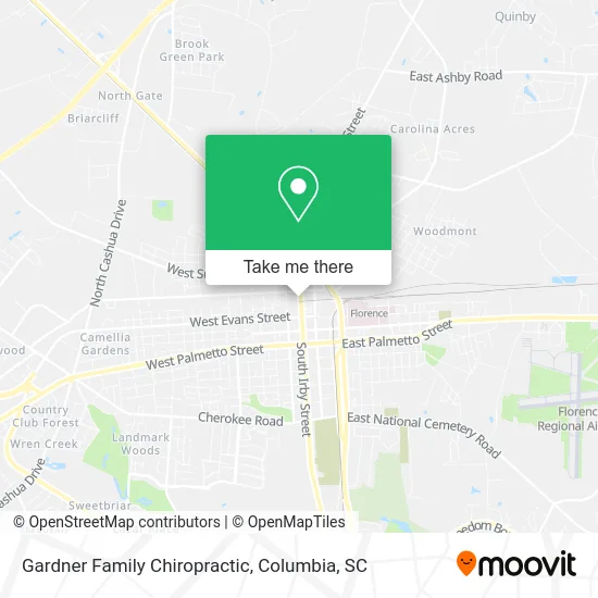 Gardner Family Chiropractic map