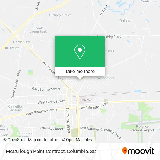 McCullough Paint Contract map