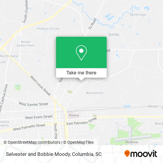 Selvester and Bobbie Moody map