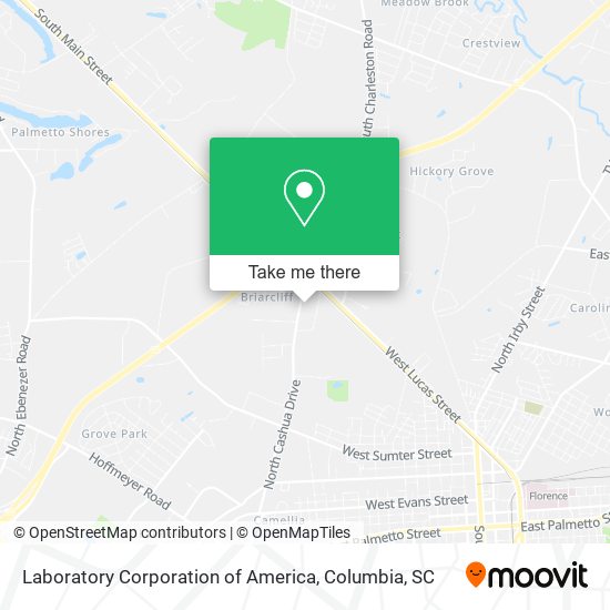 Laboratory Corporation of America map