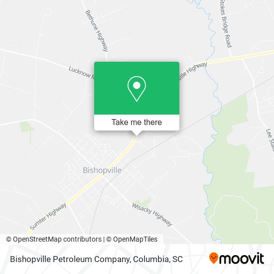 Bishopville Petroleum Company map