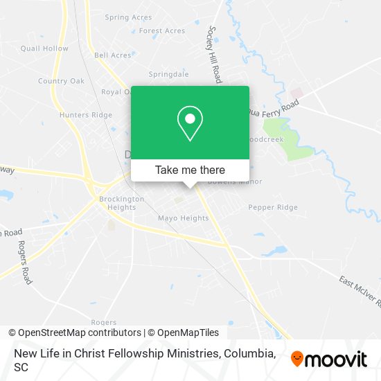 Mapa de New Life in Christ Fellowship Ministries