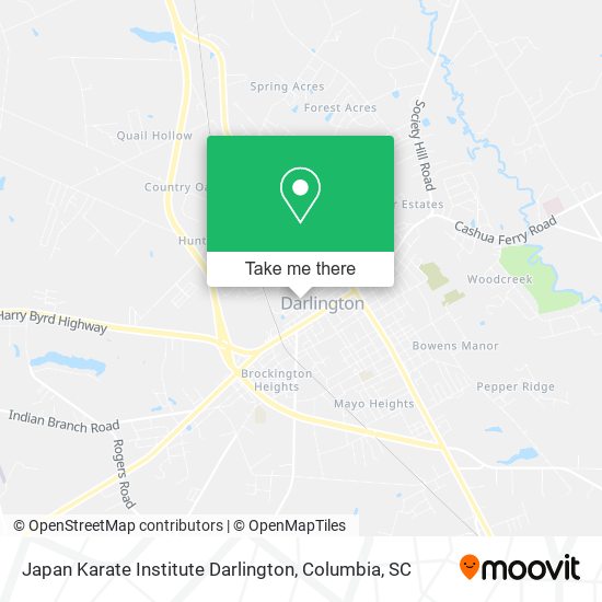 Japan Karate Institute Darlington map