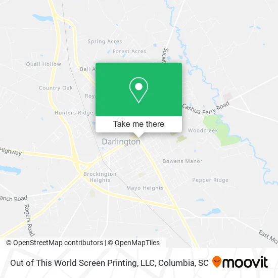 Out of This World Screen Printing, LLC map