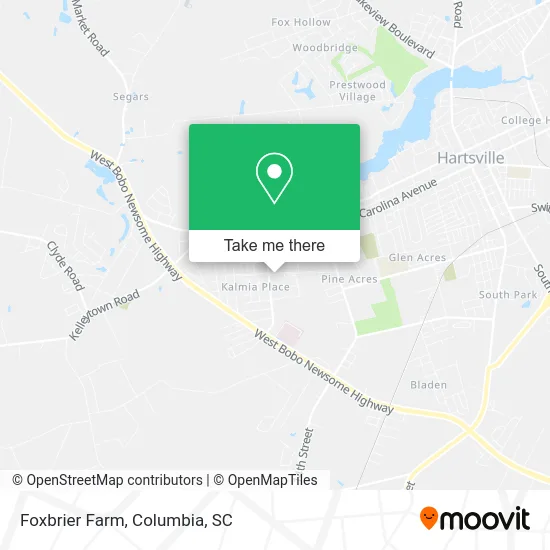 Foxbrier Farm map