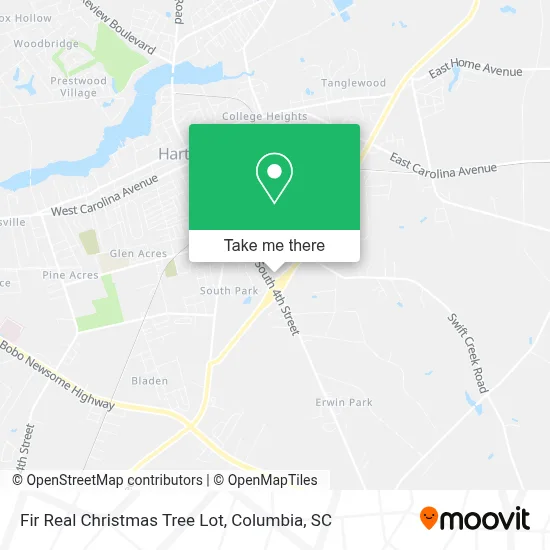 Fir Real Christmas Tree Lot map