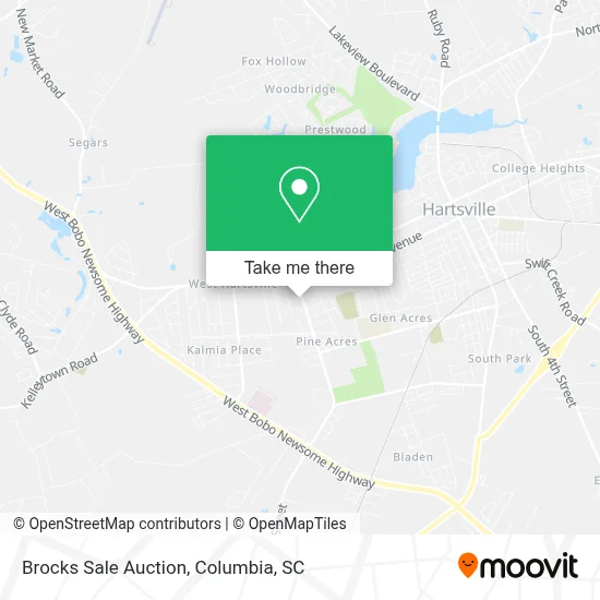 Brocks Sale Auction map