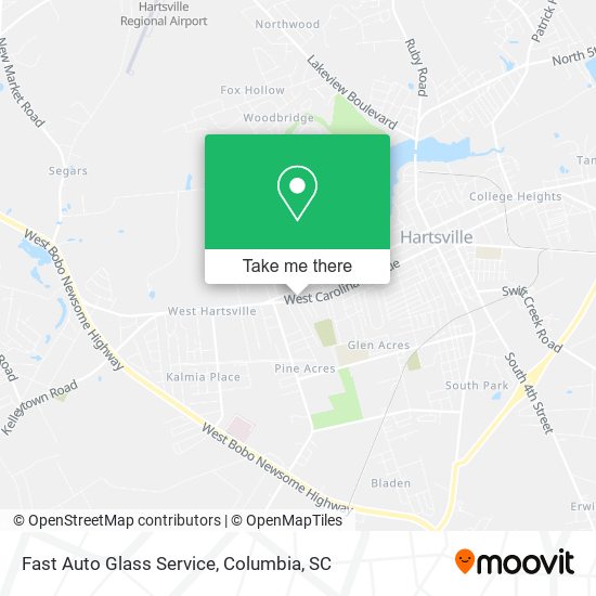 Fast Auto Glass Service map