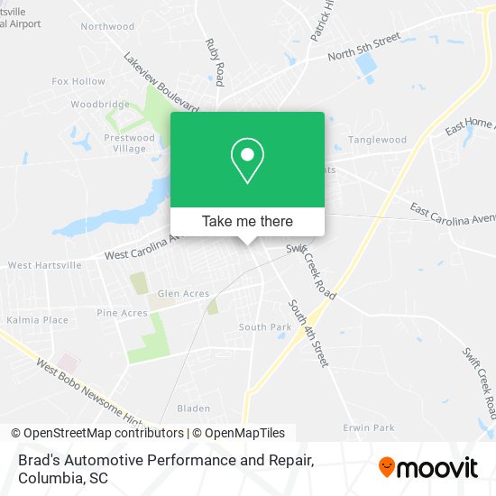 Brad's Automotive Performance and Repair map