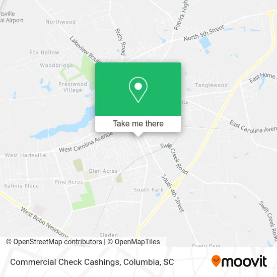 Commercial Check Cashings map