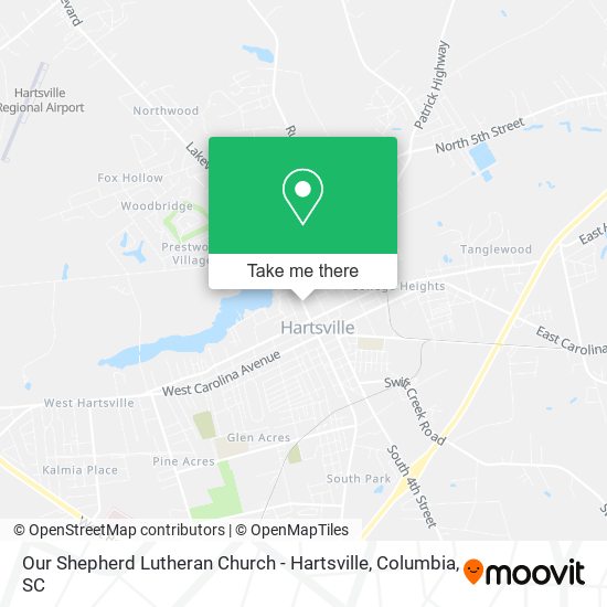 Our Shepherd Lutheran Church - Hartsville map