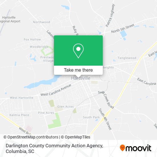 Darlington County Community Action Agency map