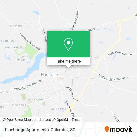 Mapa de Pinebridge Apartments