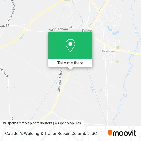 Caulder's Welding & Trailer Repair map