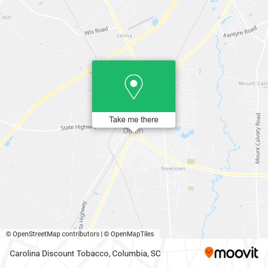 Carolina Discount Tobacco map