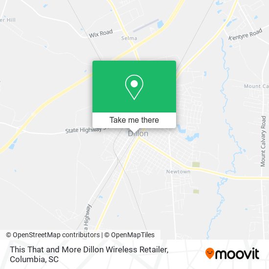 This That and More Dillon Wireless Retailer map