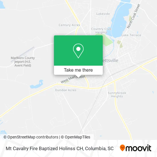 Mt Cavalry Fire Baptized Holinss CH map