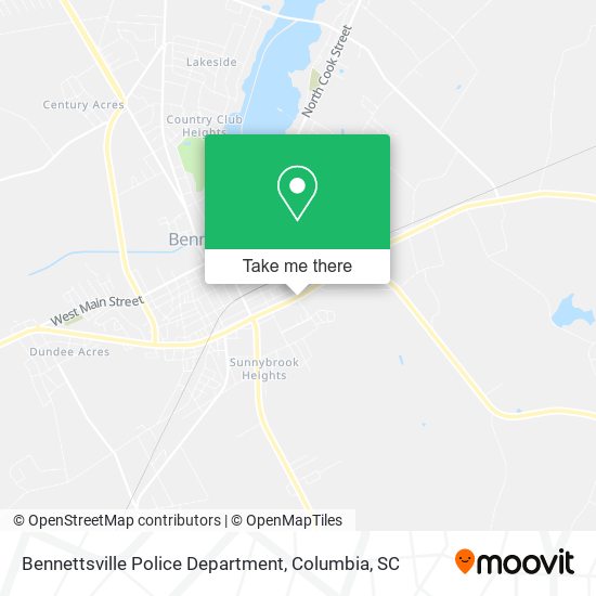 Bennettsville Police Department map