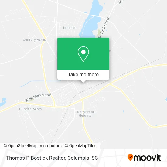 Thomas P Bostick Realtor map