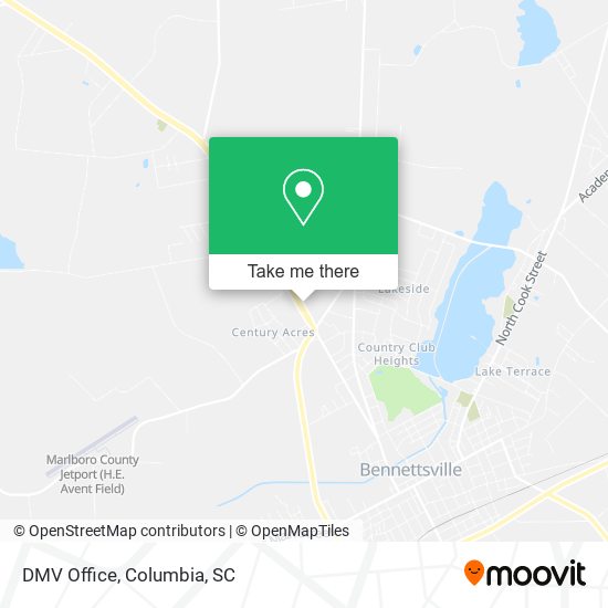 DMV Office map