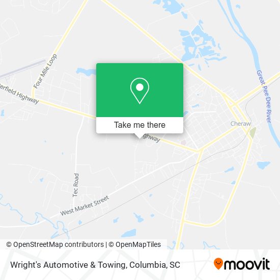 Mapa de Wright's Automotive & Towing