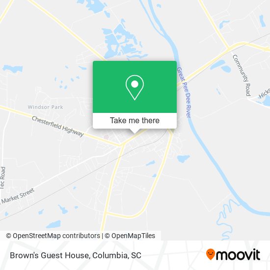 Brown's Guest House map