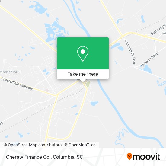 Cheraw Finance Co. map