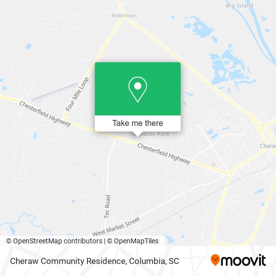 Mapa de Cheraw Community Residence