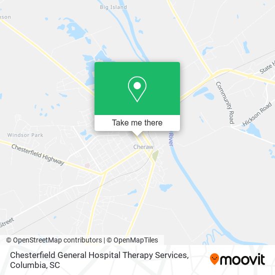 Chesterfield General Hospital Therapy Services map