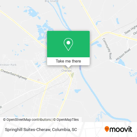 Springhill Suites-Cheraw map