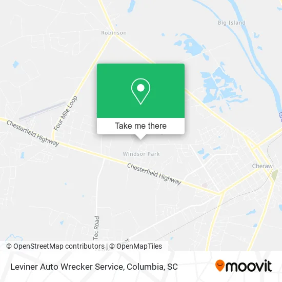 Leviner Auto Wrecker Service map