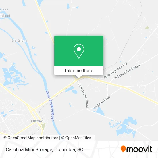 Carolina Mini Storage map