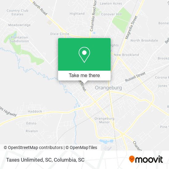 Taxes Unlimited, SC map