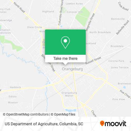 US Department of Agriculture map
