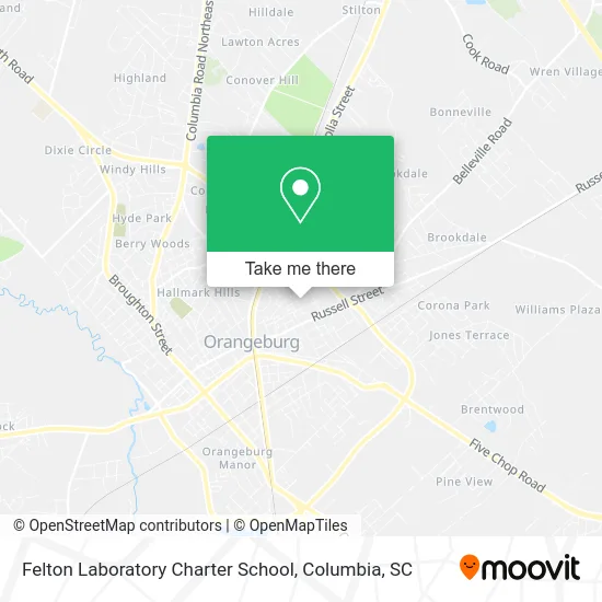 Felton Laboratory Charter School map