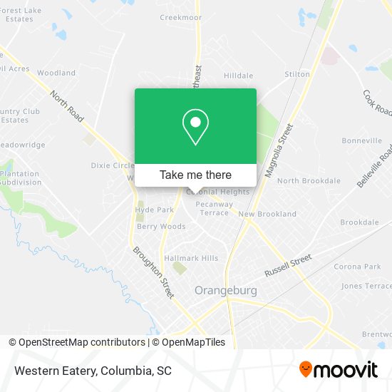 Mapa de Western Eatery