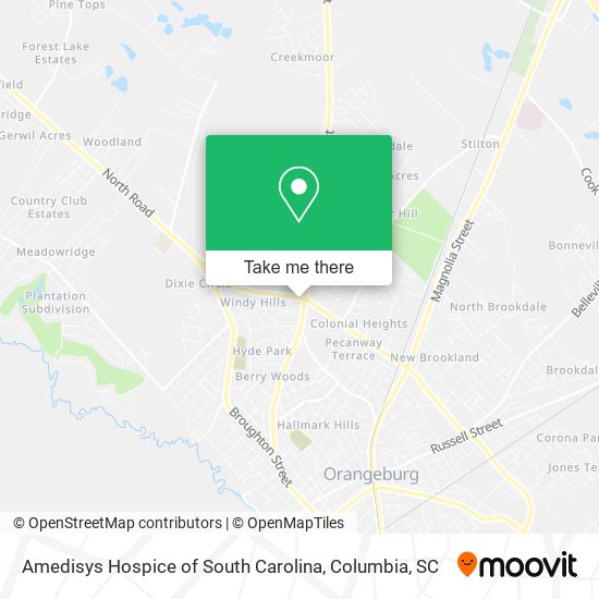 Amedisys Hospice of South Carolina map
