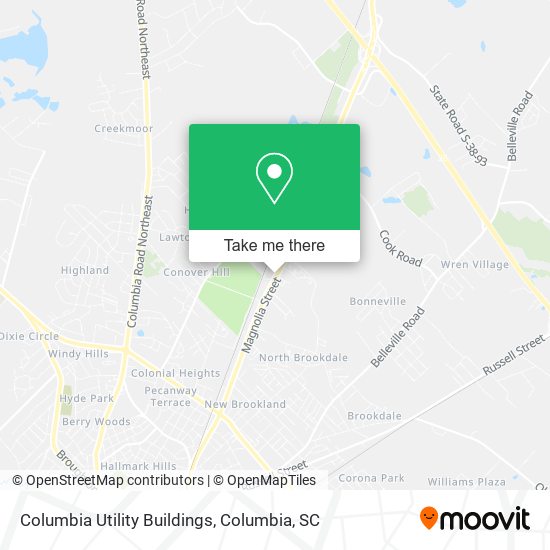 Columbia Utility Buildings map