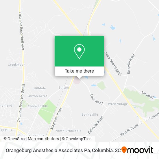 Orangeburg Anesthesia Associates Pa map